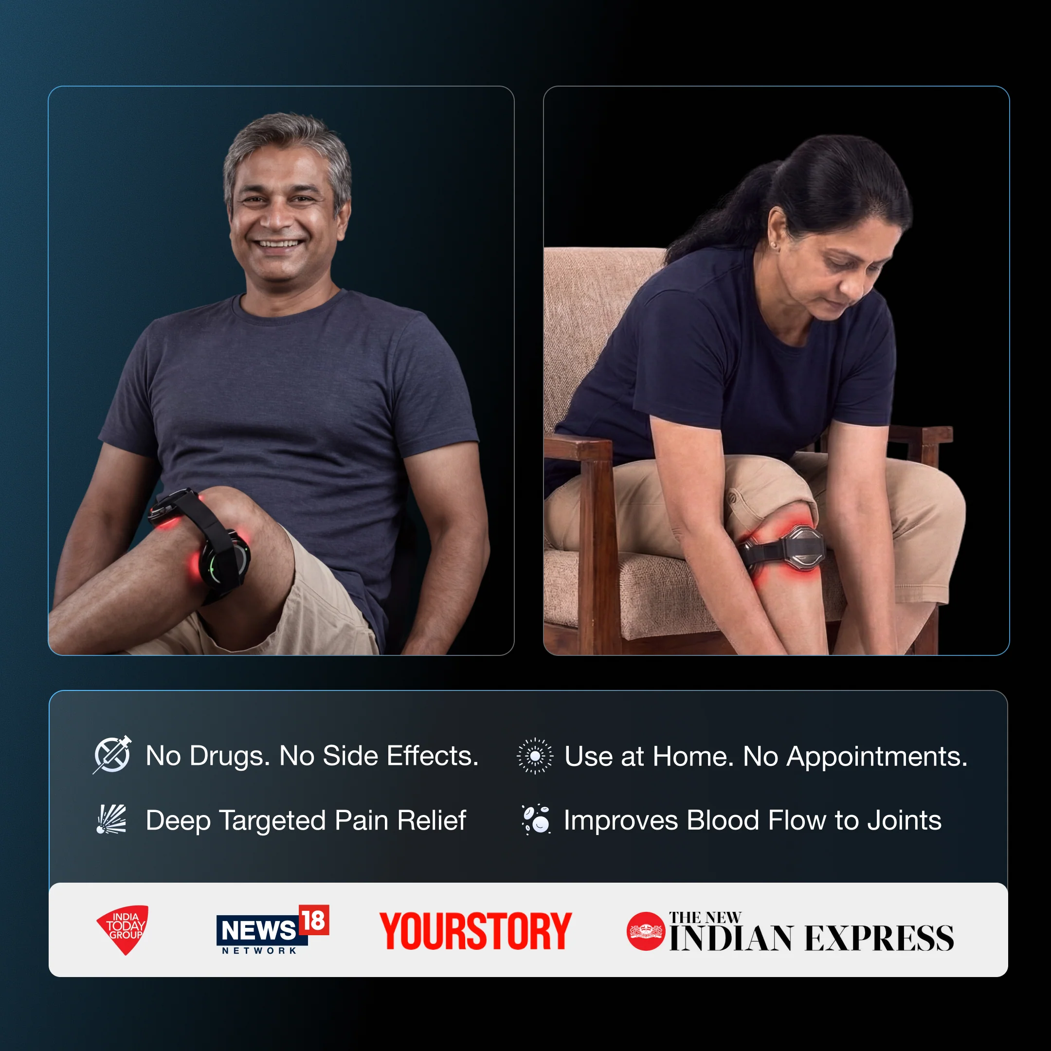Curapod for Knee Pain | Drug-Free Light Therapy | FDA Registered  - Image 4