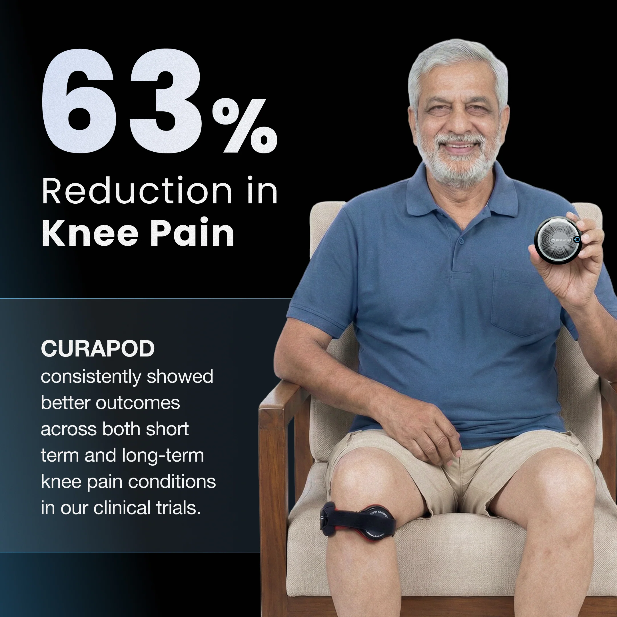 Curapod for Knee Pain | Drug-Free Light Therapy | FDA Registered  - Image 7